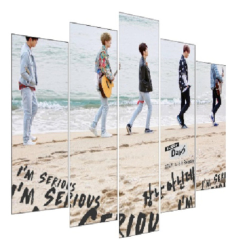 Kit de imágenes decorativas Day6 Kpop para habitaciones grandes con mosaicos y dormitorios