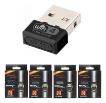 Comprar Kit Com 4 Placas De Rede Wireless Antena Usb Sem Fio Shinka