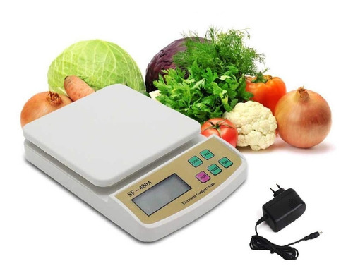 Bascula Electrónica Balanza Digital Gramera Pesa Alimentos Capacidad máxima 10 kg Color D&MTOOLS