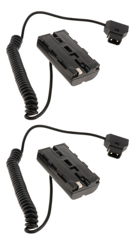 - 2 Peças D-tap Para Np-f550 Dummy Battery Power Adapter
