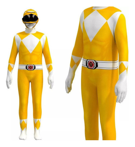 Traje De Cosplay Mighty Morphin Power Rangers Para