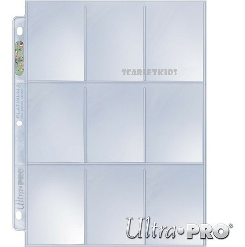 Folios De Carpeta Ultra Pro X30 Hojas Platinum Scarlet Kids