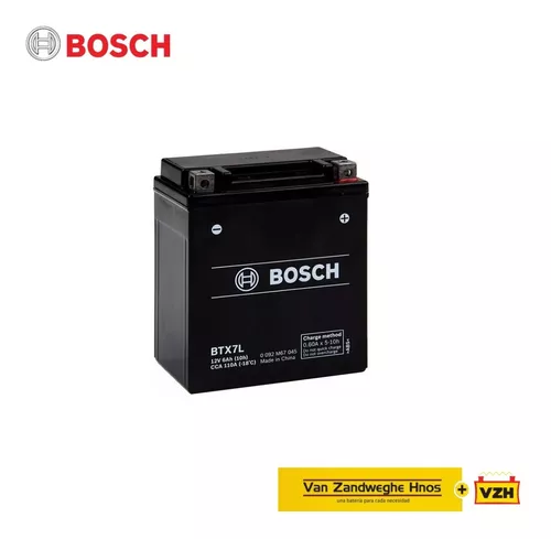 Bateria Moto De Gel Ytx7l-bs Bosch Btx7l 12v 6ah Vzh