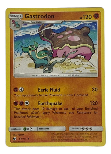 Gastrodon Carta Pokémon Original Tcg Inglés 54/111