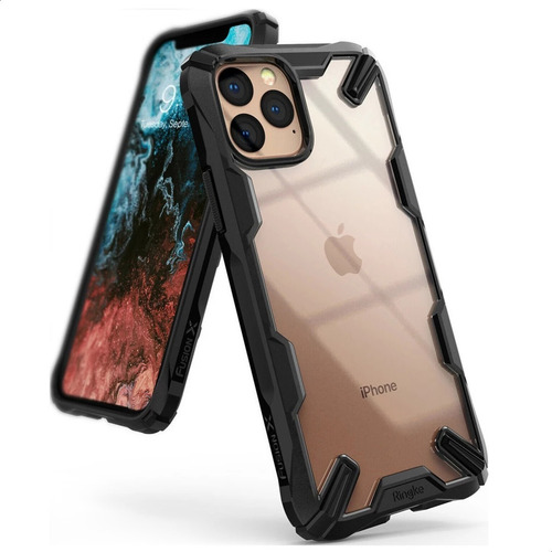 Imagen 2 de 9 de Funda Para iPhone 13 Pro Max Ringke Fusion X Negra Resisten