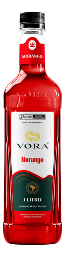 Xarope Premium Vora Morango P/ Drinks E Soda Italiana 1l