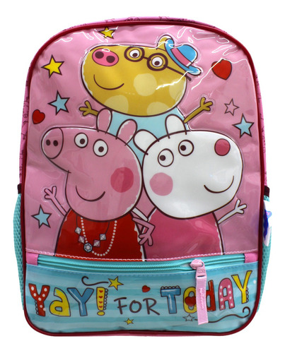 Mochila Kinder Preescolar Térmica Peppa Pig Y Amigas