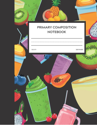 Libro: Juice Primary Composition Notebook: Grades K-2 Draw A