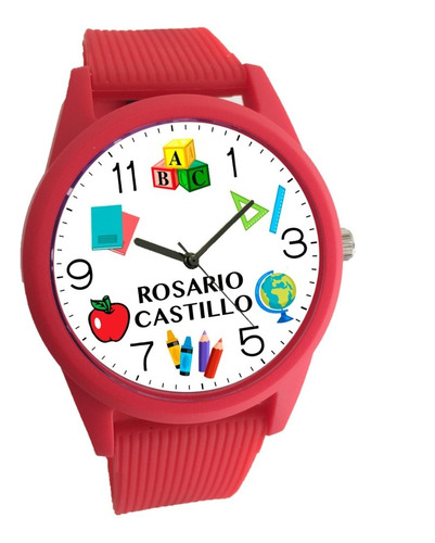 Reloj  Maestra Contra Agua, Personalizado C/nombre + Envío