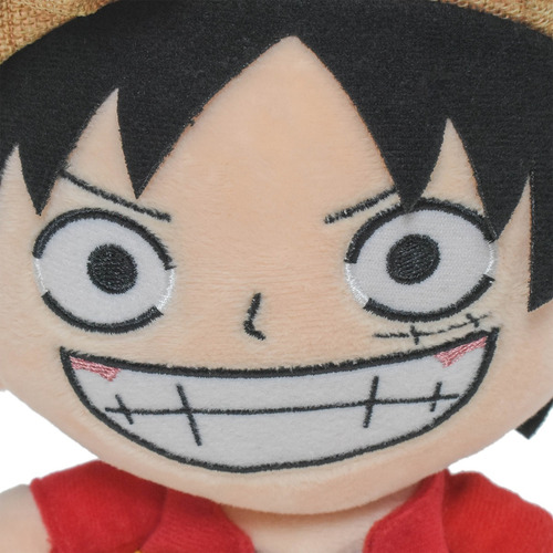 Peluche De Peluche Con Dibujos Animados De Luffy, Suave, Col