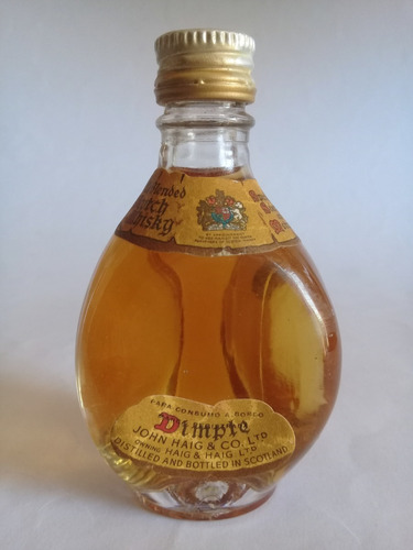 Botellita De Whisky Old Blended Miniatura Antigua De 5oml.//