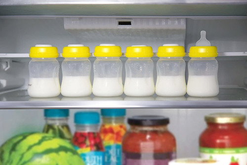 Botellas De Leche Materna 6pc Conjunto De Fugas Con Tapas A