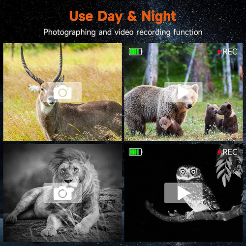 Gafas De Visión Nocturna, Prismáticos De Visión Nocturna Par