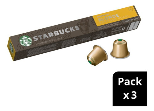 Starbucks Blonde Espresso Roast Srp Pcc 12x53g Pack X3