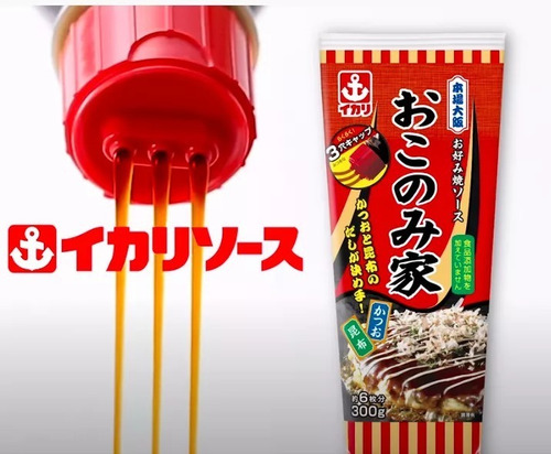Imagen 2 de 2 de Salsa Okonomiyaki Ikari 300ml Importada De Japón