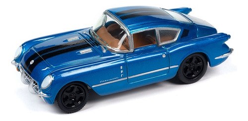1954 Chevrolet Corvair Azul Metalico 1:64 Johnny Lightning