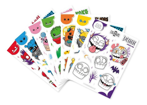 Imagen 3 de 4 de Cogonauts - Plancha De Stickers Coleccionable