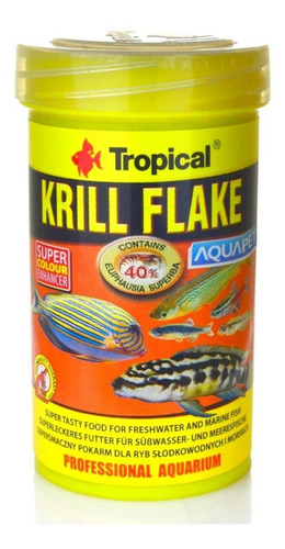Ração Para Peixes Krill Flakes 20g Tropical
