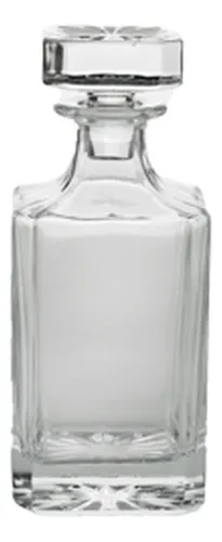 Garrafa 750ml Para Whisky De Cristal De Chumbo