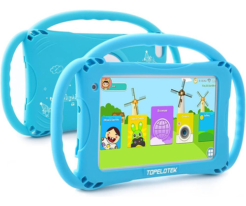 Tablet Topelotek Para Niños, Android, 32 Gb 7 Azul