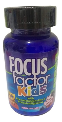 Focus Factor Vitaminas Masticables Para Niños, 60 Unidades.