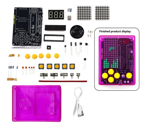 Consola De Juegos Diy Game Kit Con Electro De Voz