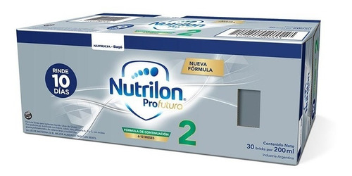 Imagen 2 de 8 de Nutrilon 2 Leche Pro Futura X 200ml Pack X 30 Nutricia Bago