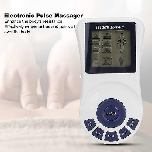 Pulse Massager With Voice Digital Muscle Pain Relief Device