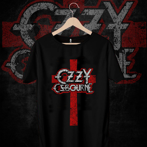 Remera Ozzy Osbourne Cruz Logo Rock Metal 100% Algodón