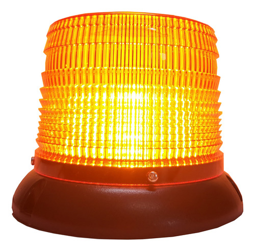 Torreta 70 Hiper Led Mica Ambar Flash Giratoria Iman 12-36v