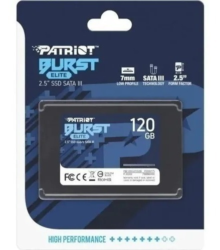 Disco Solido Patriot 120gb Ssd 2.5 Sata 3 Burst Elite