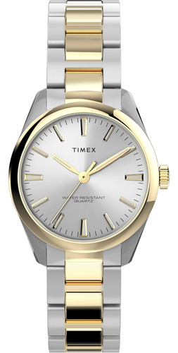 Reloj Timex Para Mujer De 32 Mm - Esfera En Tono Plateado Ca