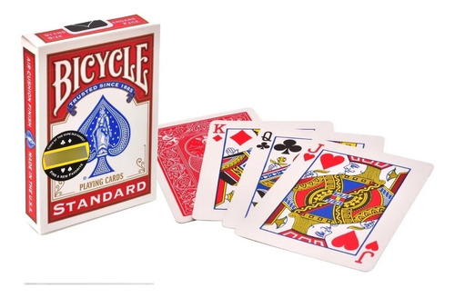 Domino Ingles Cebra Deluxe + Baraja Bicycle Standard Roja