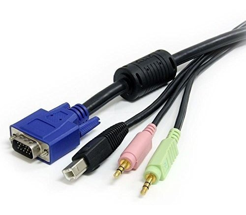 Startech.com Cable Kvm Usb Vga 4 En 1 De 10 Pies Con Audio Y