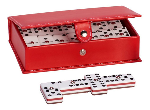 Domino Rombos Rojo + Baraja Faisan Española Plastico Roja