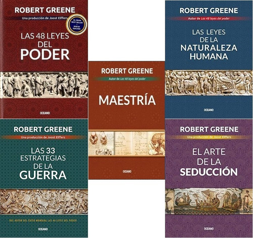 Imagen 1 de 1 de 48 Leyes Del Poder Colección 5 Libros - Robert Greene 