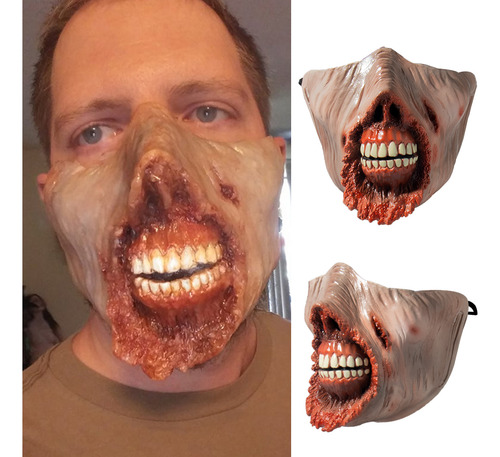 Máscara De Zombi De Terror Cosplay Creppy Biochemical Zombie