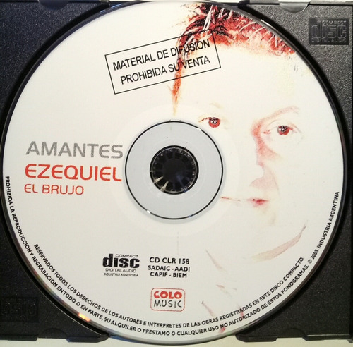 Cd Ezequiel El Brujo (amantes) Material De Difusion
