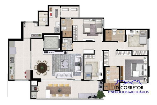 Imagem 28 de 30 de Apartamento De 170m² No Gaia Final 1 - Entrega Em Julho 2021 - Gaia - 69382186