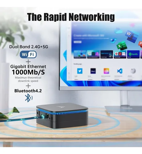 Mini Pc Kamrui Ak1plus N95 Con 8gb Ddr4 Ram 256gb M.2 Ssd