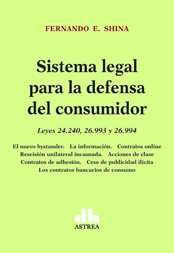 Sistema Legal Para La Defensa Del Consumidor Shina