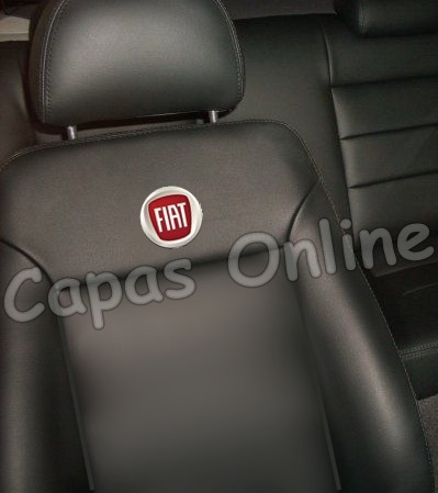 Imagem 3 de 4 de Capa Banco Couro Fiat Siena Fire 2005 2006 2007 2008