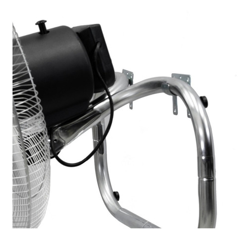 Ventilador 3 en 1 Winco W118 negro con 5 palas color gris de aluminio, 18" de diámetro 220 V