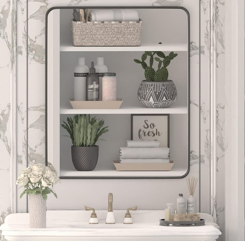 Espejo De 50 X 40 Excelente Calidad Blanco