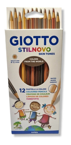 Lapices Color Piel -skin Tone - Giotto Stilnovo 12 Colores