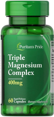 Triple Magnesio Complex 400 Mg. / 60 Caps. Usa