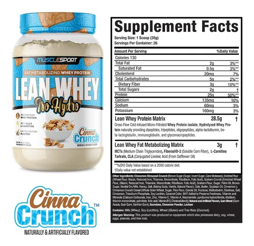 Musclesport Lean Whey Revolution Proteína En Polvo - Aislad