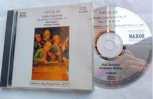 Vivaldi - Violín Concertos Op. 8 / Naxos Cd Importado Ex