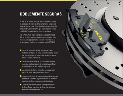Pastillas Freno Para Saab 900 81/96 Trasera Marca Textar