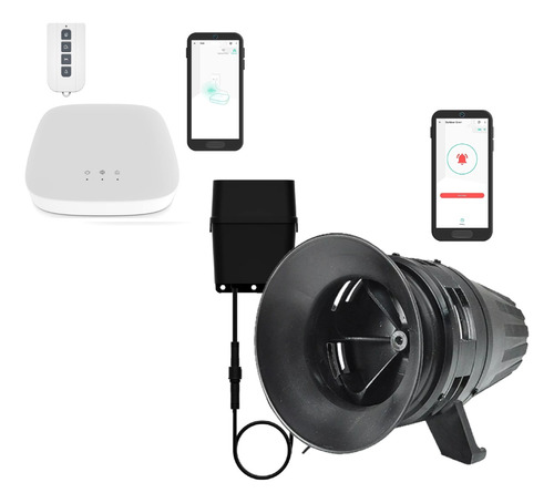 Alarma Comunitaria 400 Metros Wifi App 130dbi Sos Emergencia